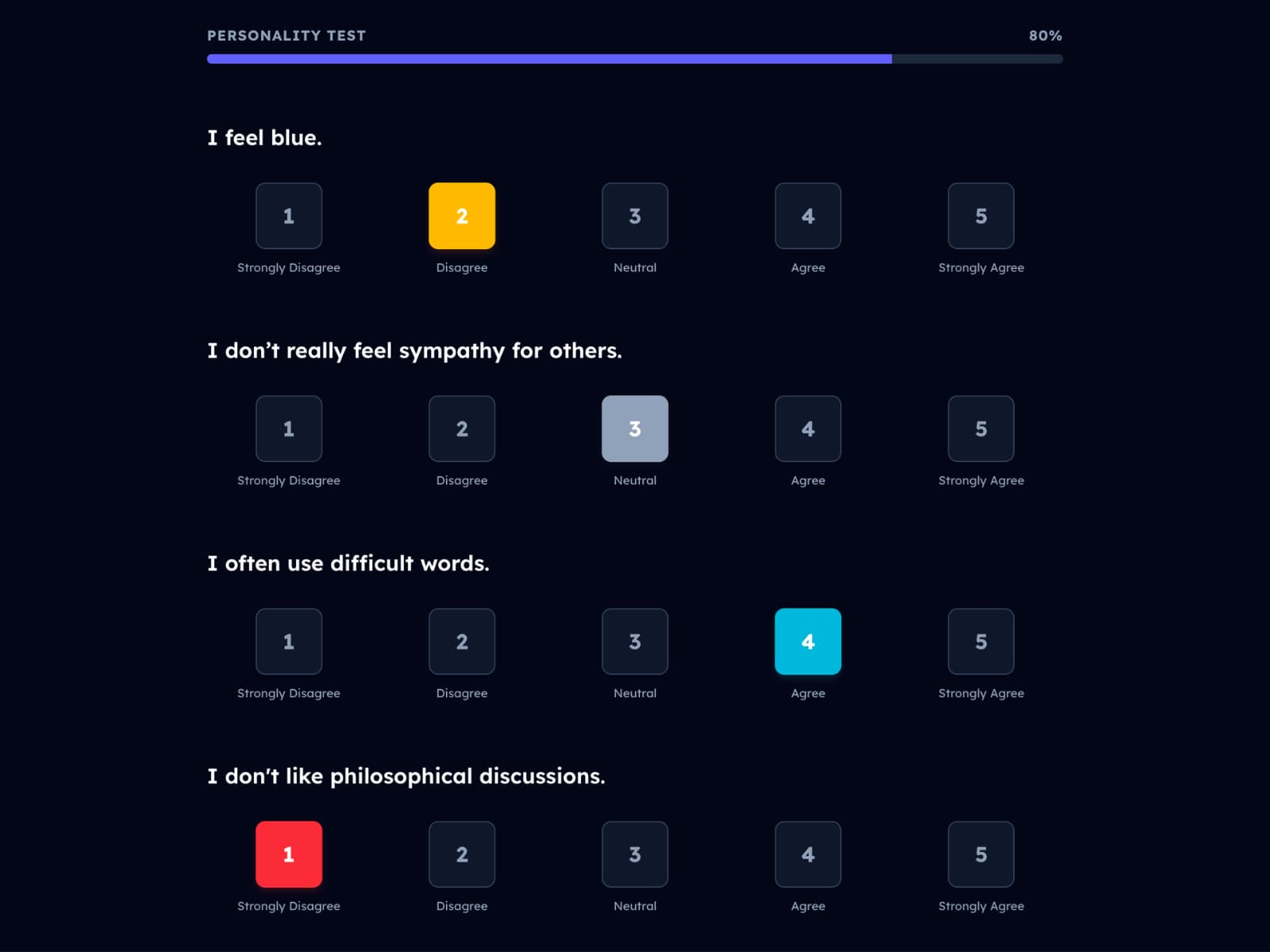Assessment screenshot 3